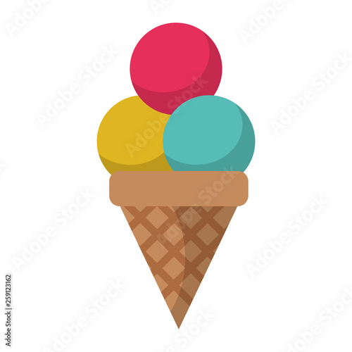 Ice cream with three scoops symbol
