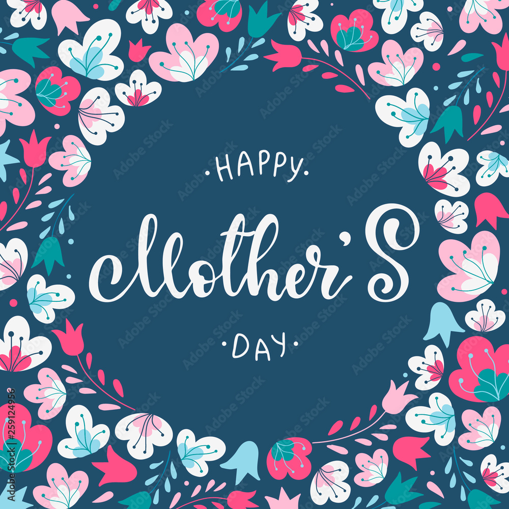 Beautiful Mother's day card, poster, banner, print Beautiful Mother's day card, poster, banner, print