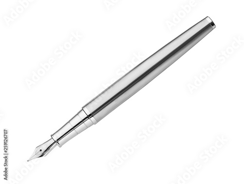 fountain pen isolated with clipping path