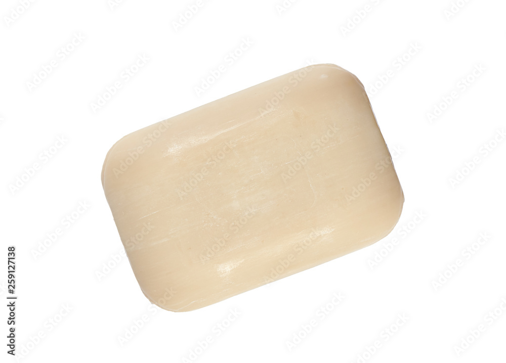 Top view of hygiene toilet soap isolated Top view of hygiene toilet soap isolated