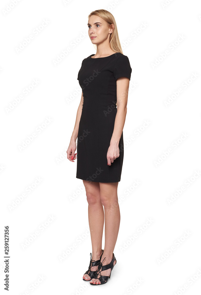 full length woman portrait isolated on white full length woman portrait isolated on white