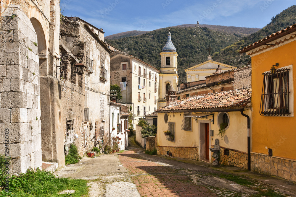 The town of Piedimonte Matese in southern Italy