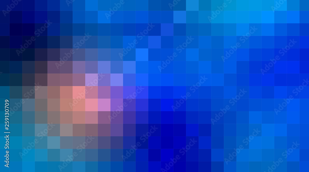 Vector abstract pixel or geometric pattern background. Illustration of squares with color blue blurred gradient background. Vector multicolor mosaic or rectangular background design for wallpaper Vector abstract pixel or geometric pattern background. Illustration of squares with color blue blurred gradient background. Vector multicolor mosaic or rectangular background design for wallpaper