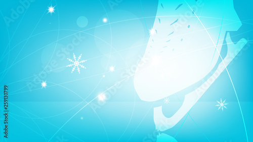 Blue winter background of sport thematic.