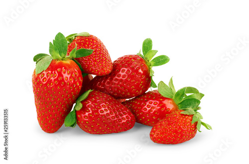 Strawberry isolated on white background. Clipping Path