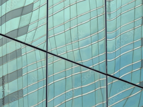 abstract glass of office building window with reflection texture background