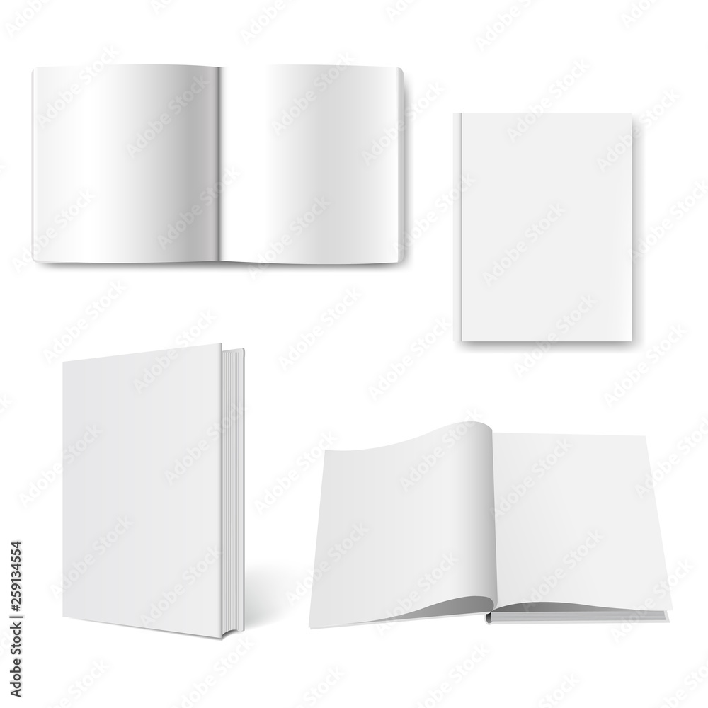 Book Collection Set Isolated Book Collection Set Isolated
