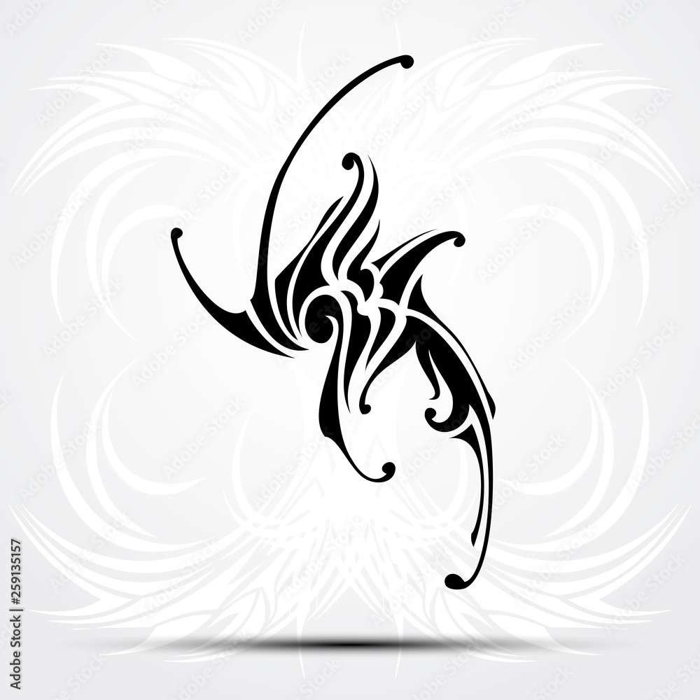 Obraz premium Tribal tattoo. Vector illustration