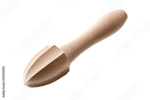 Valokuva Handmade wooden squirt for lemon or orange