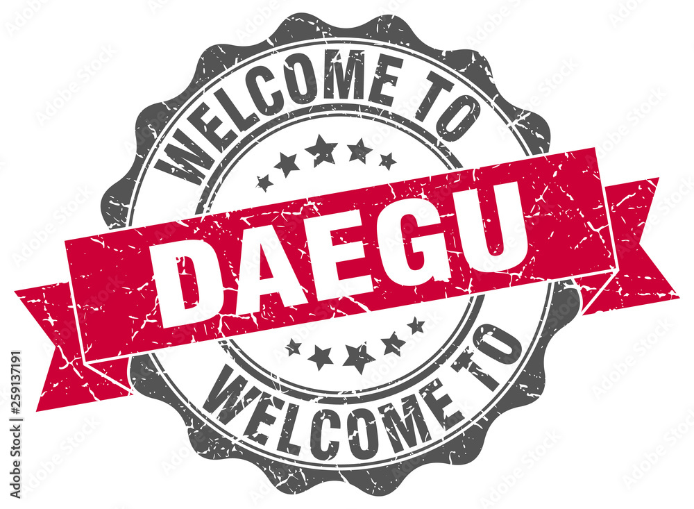 Fototapeta premium Daegu round ribbon seal