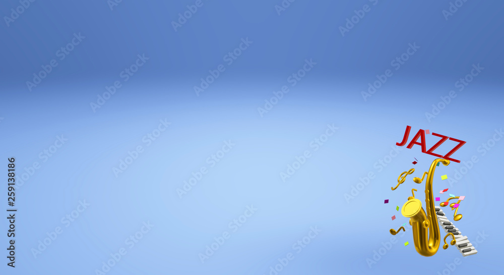 The 3d rendering saxophone jazz music festival content.. The 3d rendering saxophone jazz music festival content..