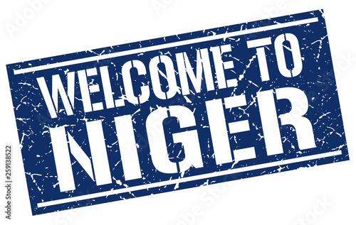 welcome to Niger stamp
