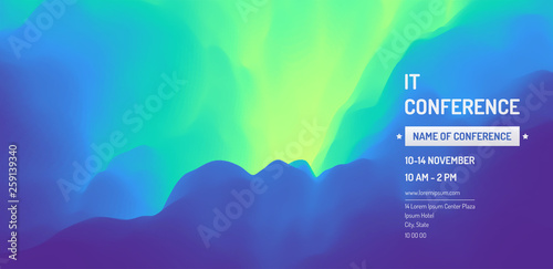 Business event invitation template. Can be used for online courses, master class, seminar, presentation, webinar or lecture. Vector illustration for banner, poster, flyer and magazine page.