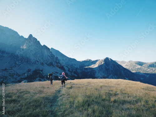 Randonnée en montagnes des Alpes françaises 