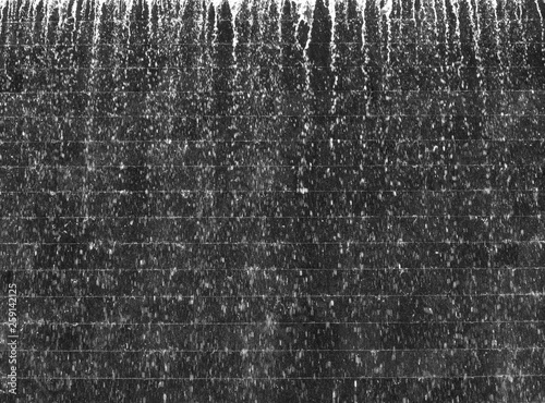 black and white waterfall wall © srckomkrit
