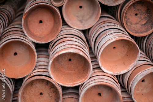 pile of clay pots
