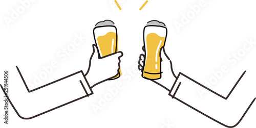 乾杯のイラストイメージ