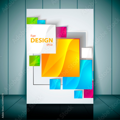 Vector Fashion brochure, flyer, magazine cover & poster template photo