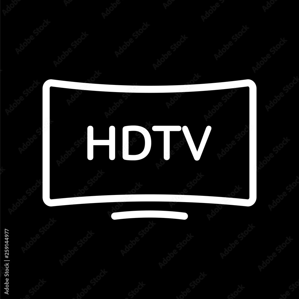 TV set icon. HD IPTV UHD Internet Protocol TV symbol TV set icon. HD IPTV UHD Internet Protocol TV symbol