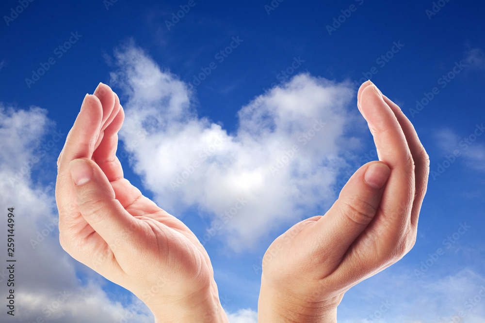 Hand holding the cloud for concept world wide data sharing and communication. Hand holding the cloud for concept world wide data sharing and communication.