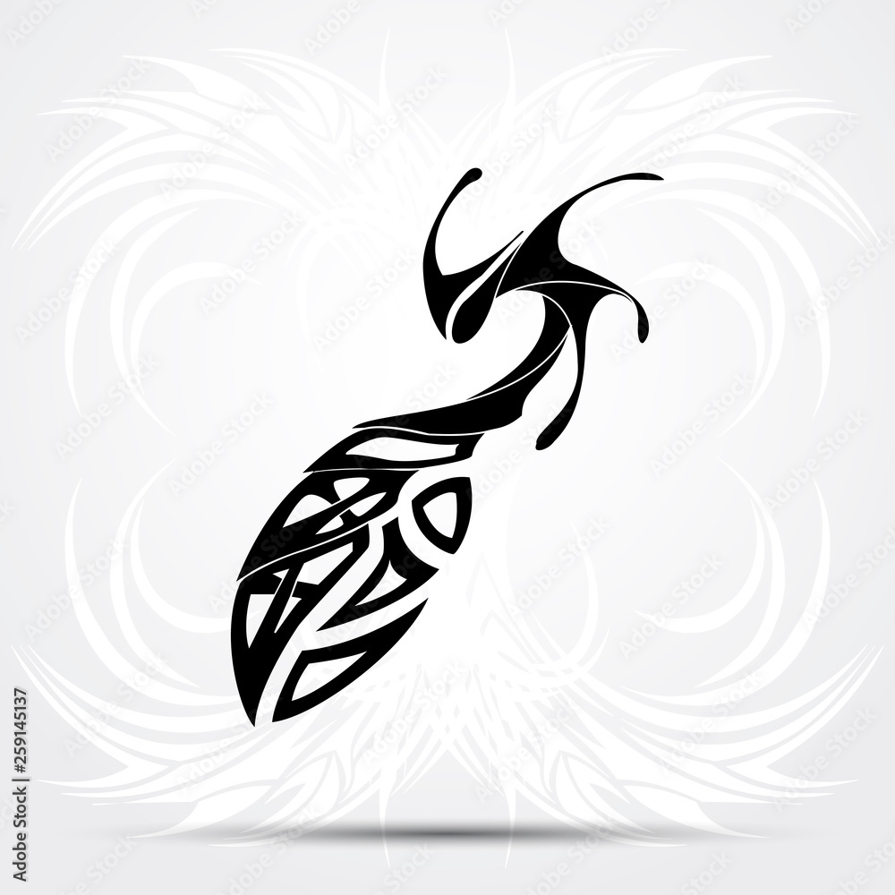 Fototapeta premium Sharp tribal tattoo