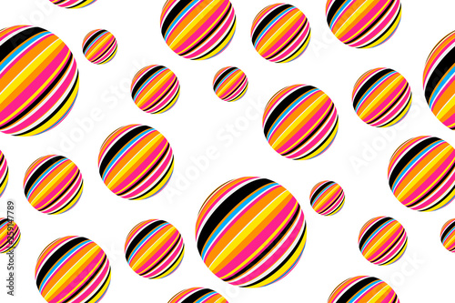 multicolor abstract striped raindrops seamless pattern