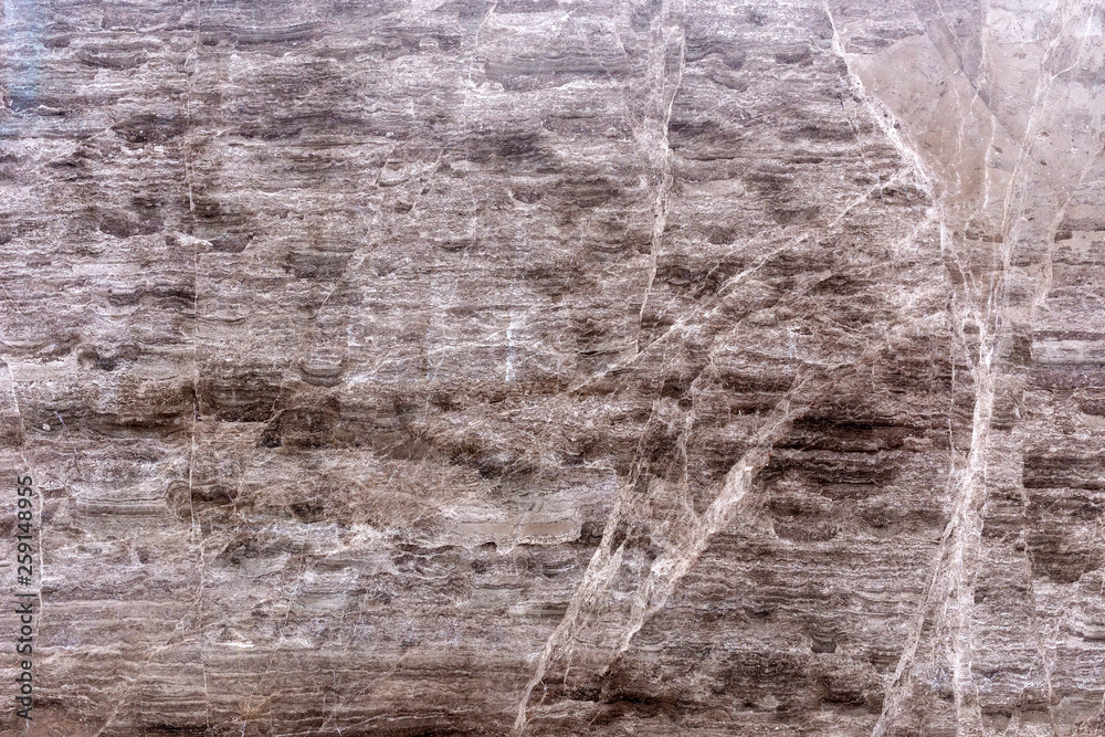 Obraz premium Brown patterned real natural marble stone texture background for product design