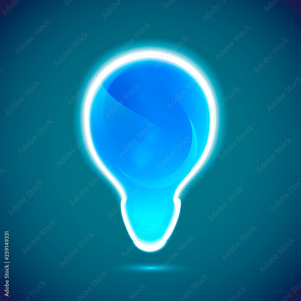 Light bulb vector icon Light bulb vector icon