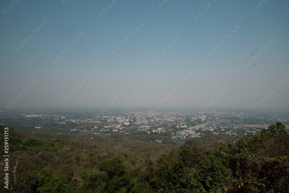 air pollution over Changmai province, Thailand, PM2.5, April 2019 air pollution over Changmai province, Thailand, PM2.5, April 2019