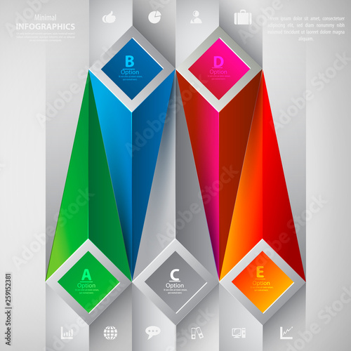 Minimal and modern info-graphics template.