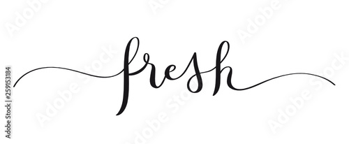 FRESH brush calligraphy banner