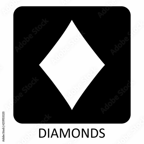 Free Download Diamonds suit icon illustration - GFXLoad