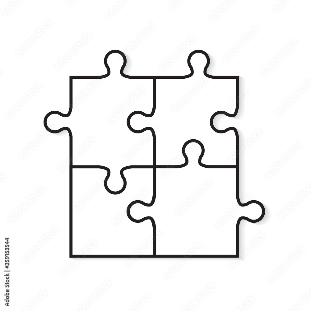 puzzle pieces icon- vector illustration puzzle pieces icon- vector illustration