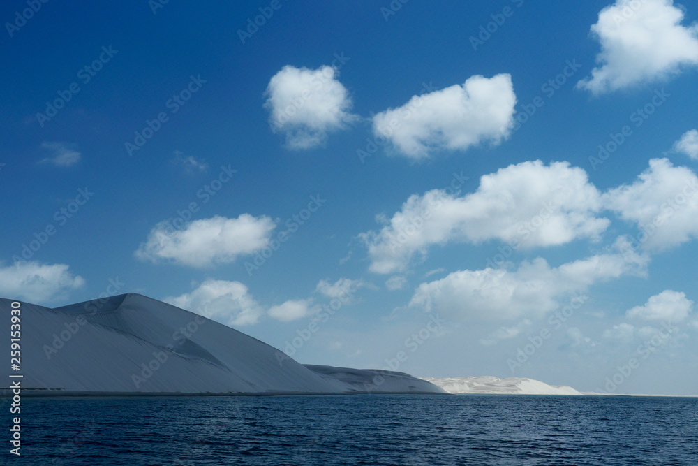 sea and blue sky Bahia Concepcion Baja California mexico