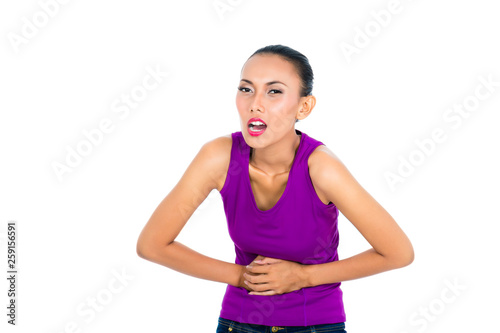 Woman suffering from abdominal pain © Kzenon