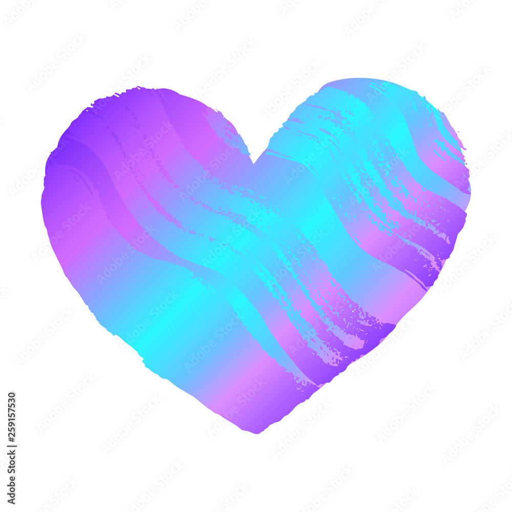 Metal holographic heart Metal holographic heart