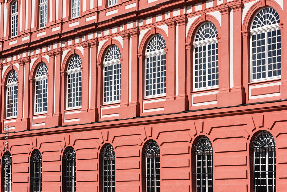 Obraz premium row od windows of a old castle in Germany