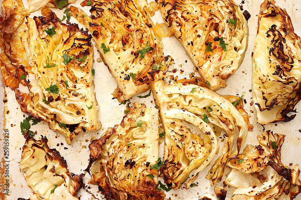 Baked Cabbage Steak Baked Cabbage Steak