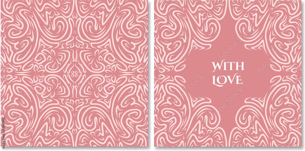 Romantic card design