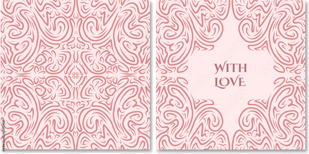 Romantic card design