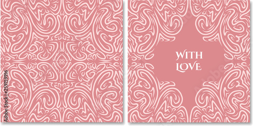 Obraz na płótnie Romantic card design w salonie
