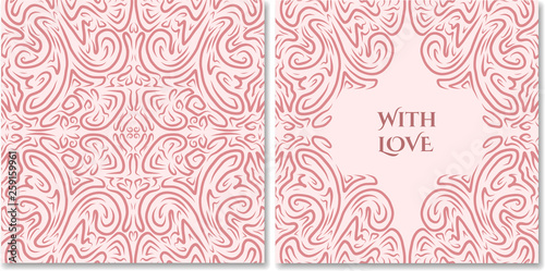 Romantic card design