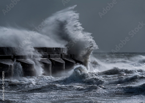 Europe, UK, england, Sussex, Brighton stormy marina