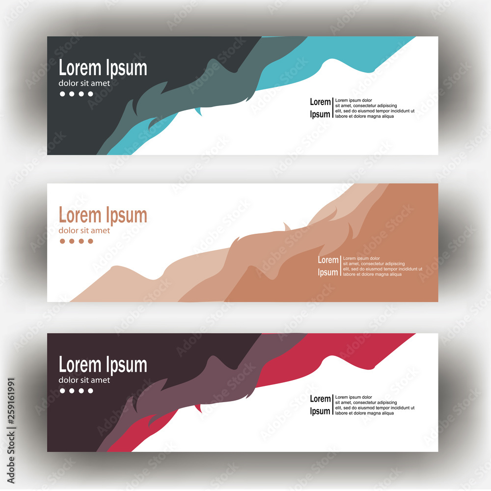 abstract geometric design banner web template. Banner web design vector template