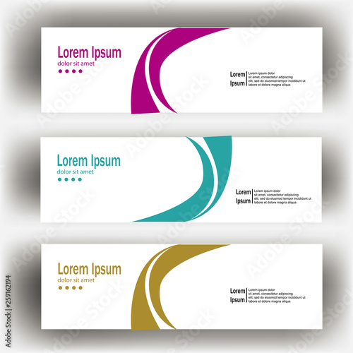 abstract geometric design banner web template. Banner web design vector template