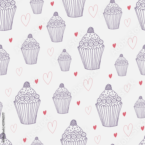 capcake seamless pattern