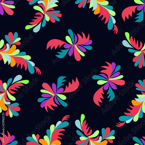 flowers abstract seamless pattern for your design