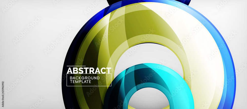 Glossy circles geometric background Glossy circles geometric background