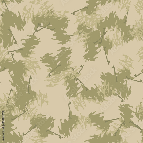 Field camouflage of various shades of green and beige colors