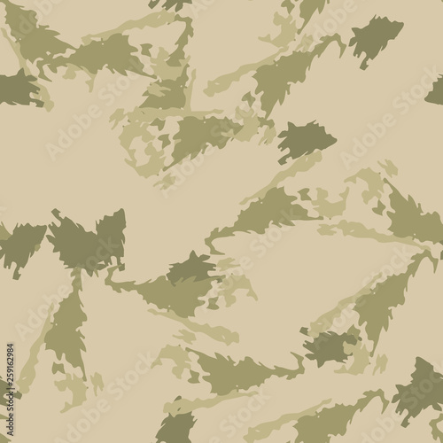 Field camouflage of various shades of green and beige colors